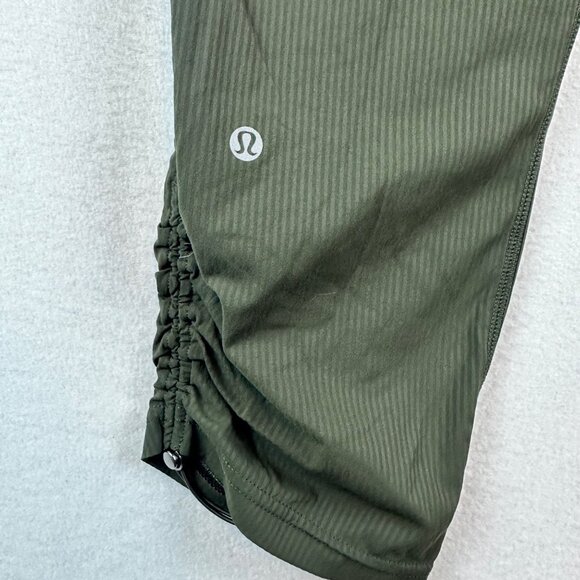 Lululemon Athletica Olive Green Joggers Womens 6 Athleisure Active Gym Running - Picture 11 of 14